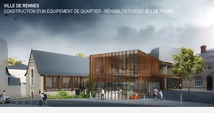 Concours Lauréat Équipement de quartier - Rennes - 2012 - Mandataire : TOPOS (…)