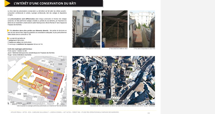 2015/2016 RENNES - Etude pré-opérationnelle : ilôt XII° / XIX°s. (Indépendante)