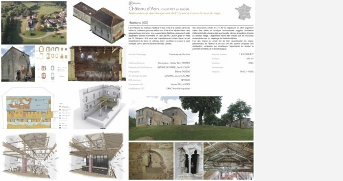 Diagnostic et étude de faisabilité du château de Hontanx