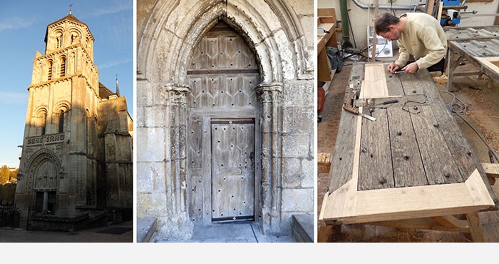 Poitiers (86), Eglise Ste-Radegonde (cl.MH), Restauration des menuiseries (...)