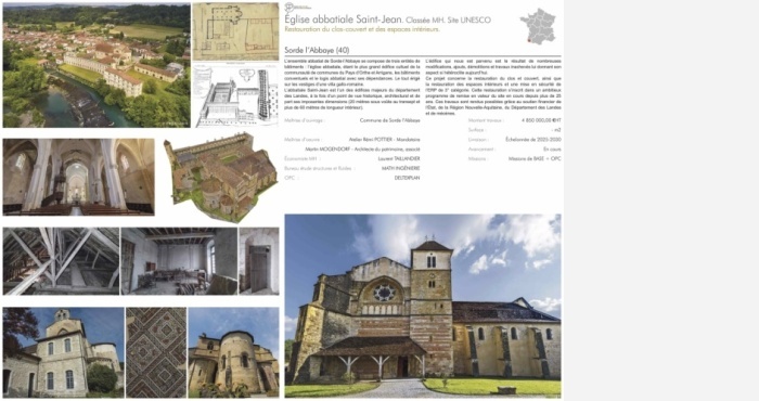 Restauration de l'abbatiale de Sorde-l'Abbaye