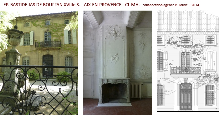 Etude préalable de la bastide cézannienne et de son jardin historique.