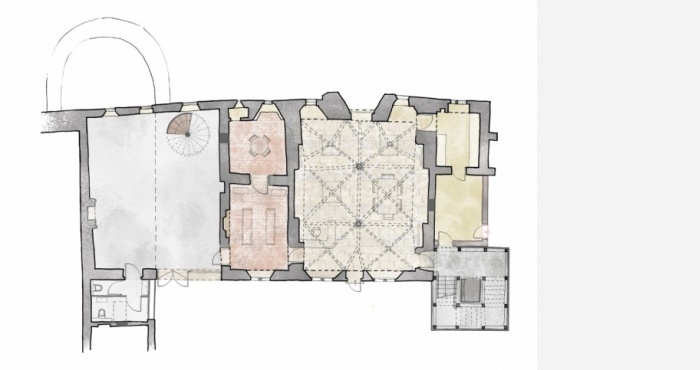 Logis de Beaufremont // Plan du RDC - État projeté