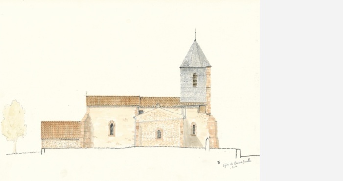 Relevé façade existante - Eglise