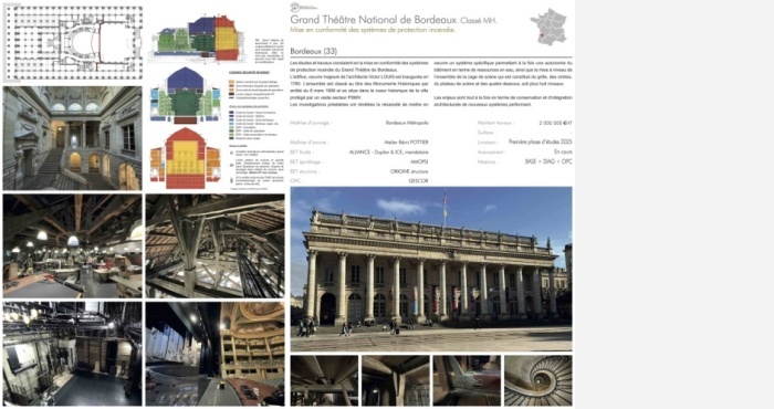 Mise en sécurité incendie du Grand théâtre de Bordeaux