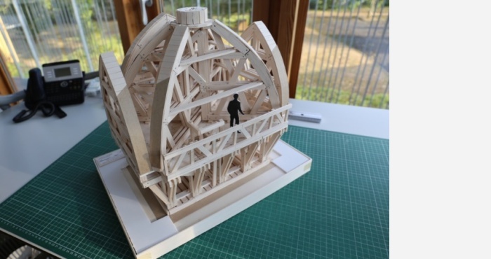 maquette etaiement - Eglise Saint Félix de Maulain