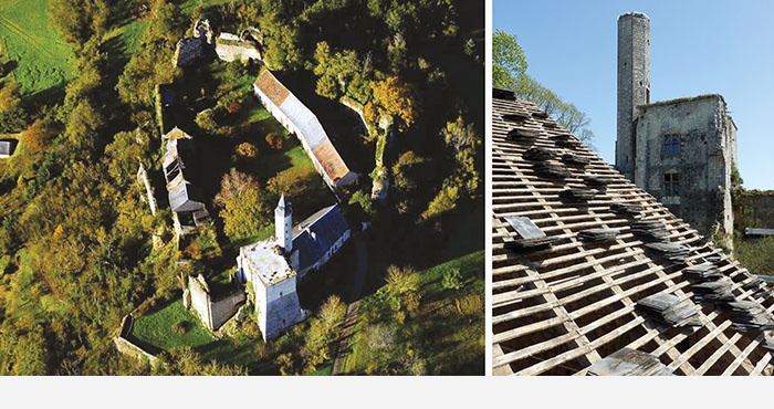 Vellèches (86), Château de Marmande (cl.MH), Diagnostic et restauration (...)