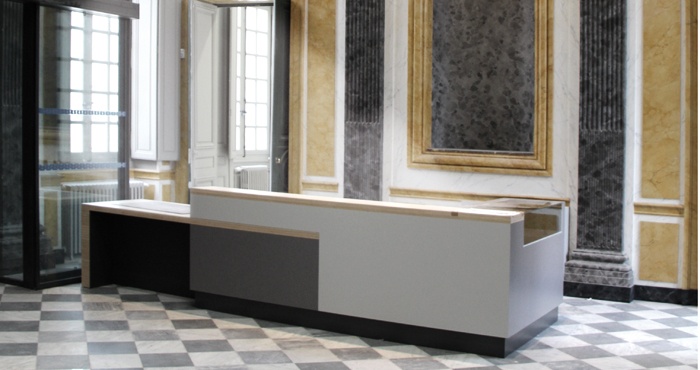 Orléans, Hôtel Dupanloup, hall d'accueil.