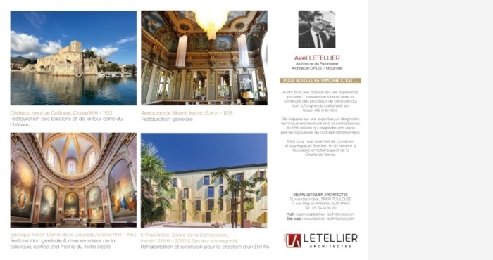 Axel Letellier, Architecte du Patrimoine