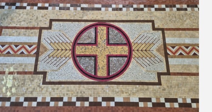 Mosaïque Odorico _ Chapelle Saint-Joseph à Segré (49)