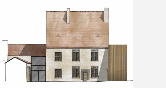 Logis de Beaufremont // Façade Sud - État projeté
