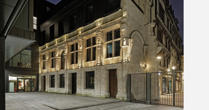 Consolidation, restauration et réutilisation des façades Romé, Rouen - MH