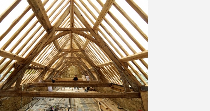 restauration à l'identique d'une charpente XV (chapelle St Jacques - (...)