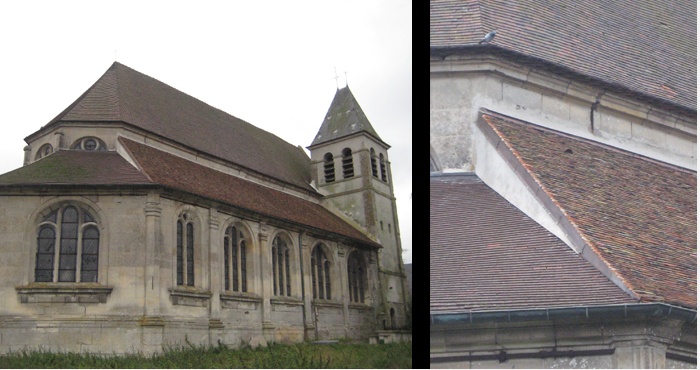 Mareil-en-France Restauration des couvertures du bas-côté Nord