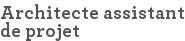 Architecte assistant de projet