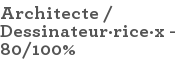 Architecte / Dessinateur·rice·x - 80/100%