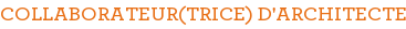 COLLABORATEUR(TRICE) D'ARCHITECTE